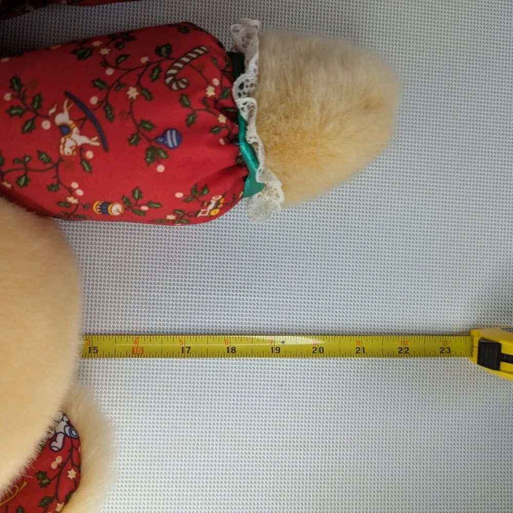 Vintage 1986 Kmart Christmas Girl Teddy Bear 22